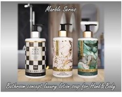  Dexclusive Luxury Banyo Konsepti Losyonlu Sıvı Sabun 400 ml. - Marble Series 3'lü - Thumbnail