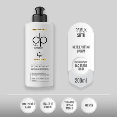 Dp Daily Perfection Pamuk Sütlü Saç Bakım Kürü 200 ml