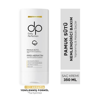 dp Daily Perfection Saç Bakım Kremi Pamuk Sütü 350 ml